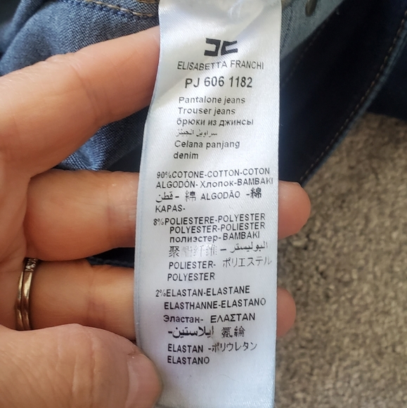 Elisabetta Franchi jeans blue denim size 27 - Picture 2 of 14